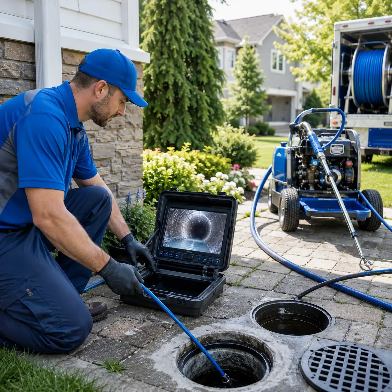 Outdoor drain cleaning professionals serving Broussard, LA