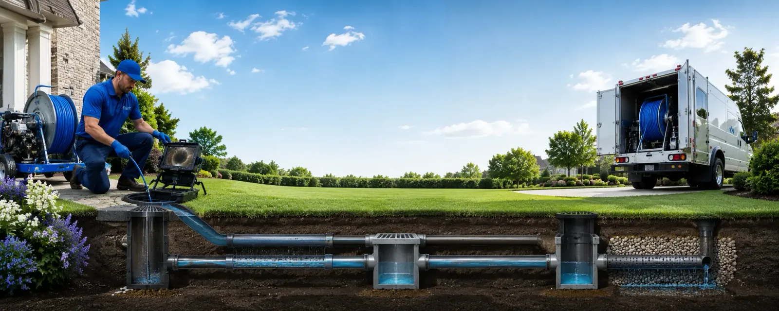 Outdoor drain cleaning information for Broussard, LA